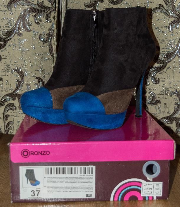 Продам ботинки женские на высоком каблуке (37 размер)