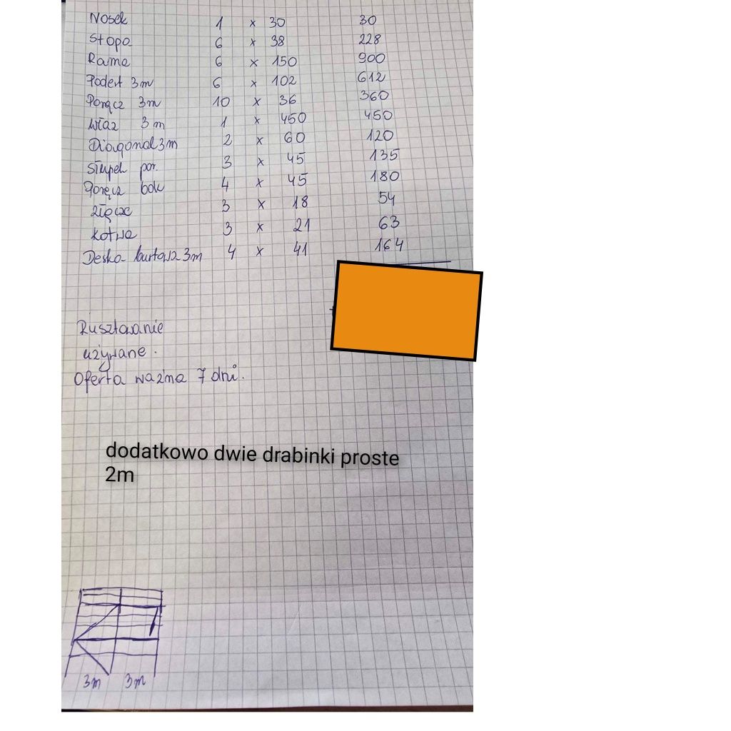 Rusztowanie plettac systemowe używane