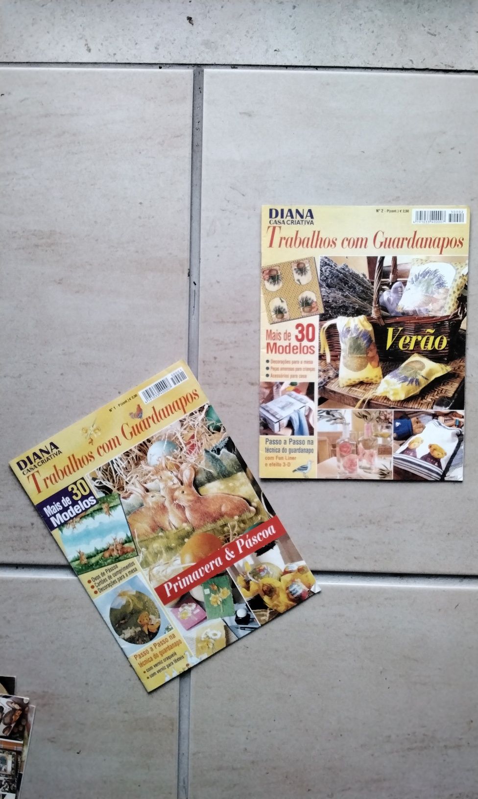 Revistas trabalhos em guardanapo