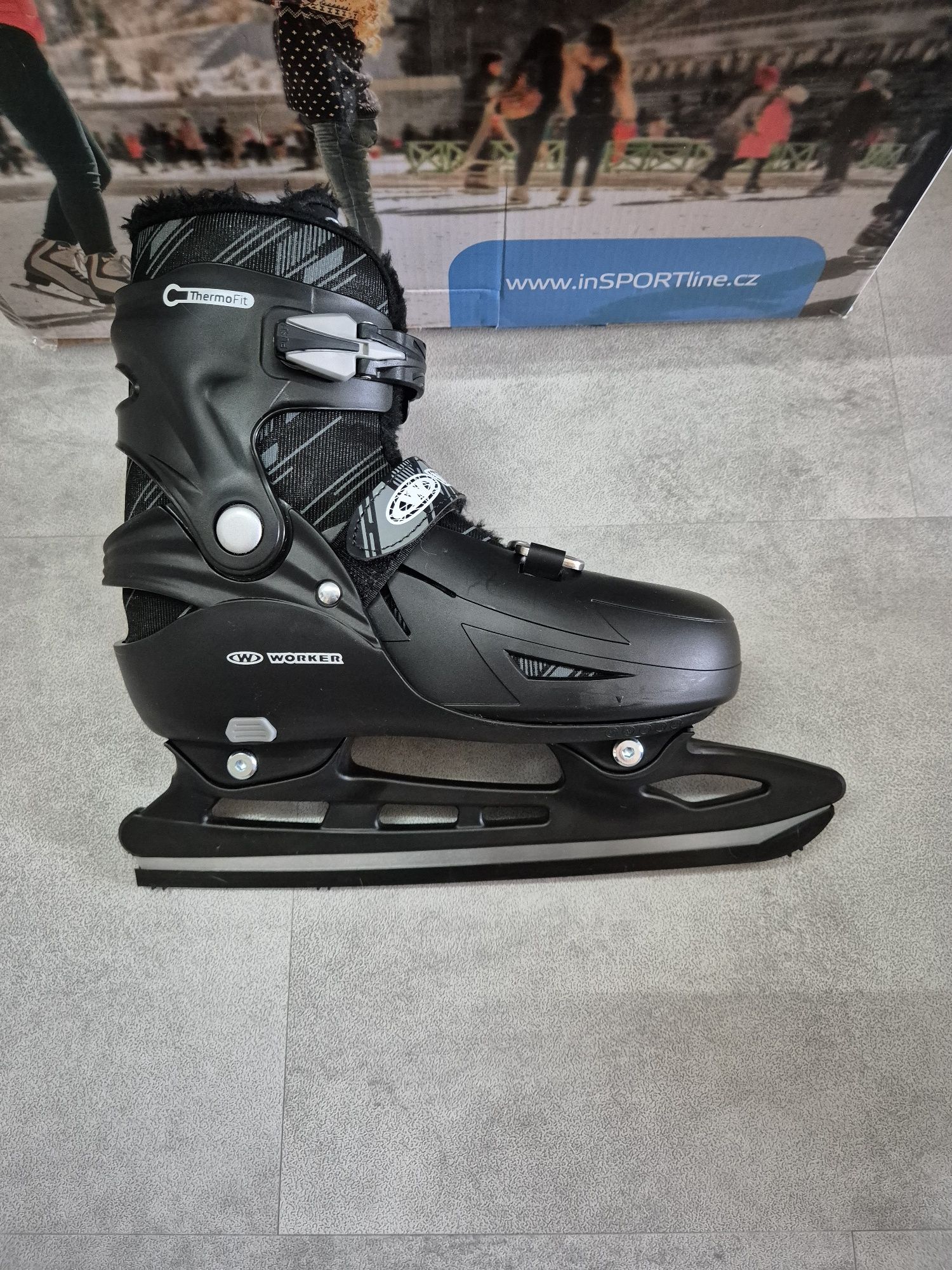 Łyżwy rekreacyjne WORKER Niorto Black R. 37-41 DWIE SZTUKI