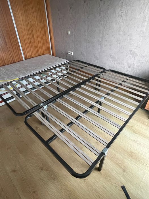 2 colchões + 2 estrados - solteiro