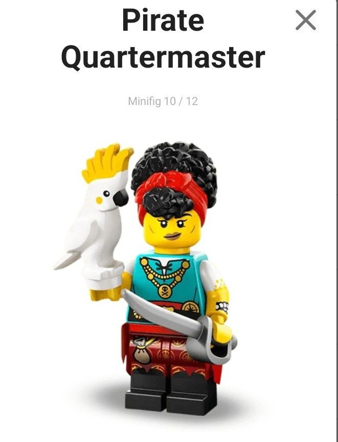 LEGO 71048 Minifigures Seria 27 Piratka Pirate quartermaster
Piratka