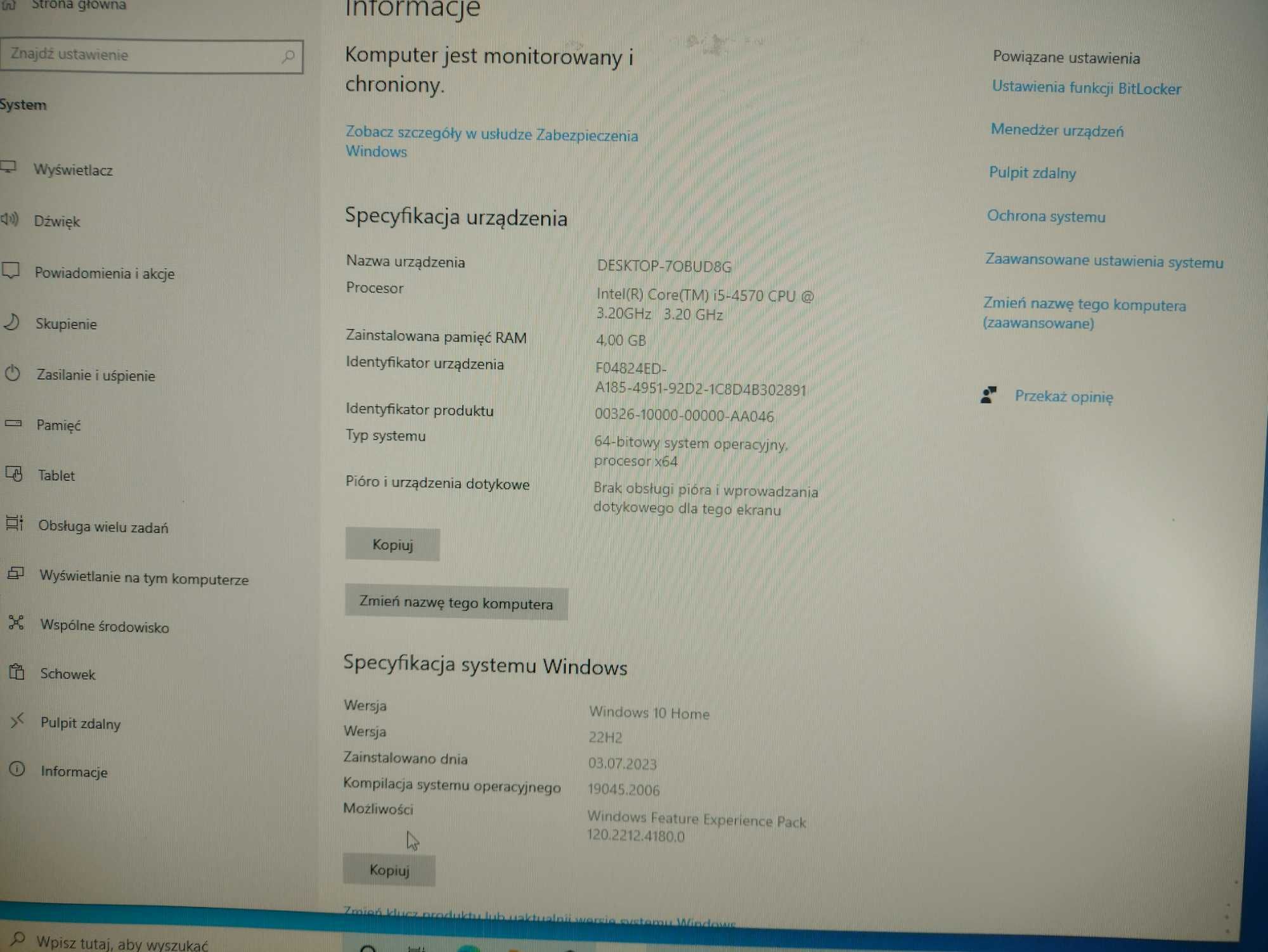 Komputer stacjonarny HP elitedesk 800 G1 Twr