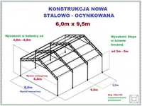 KONSTRUKCJA WIATA OCYNK 6x10 Garaż Magazyn Hala Rolna