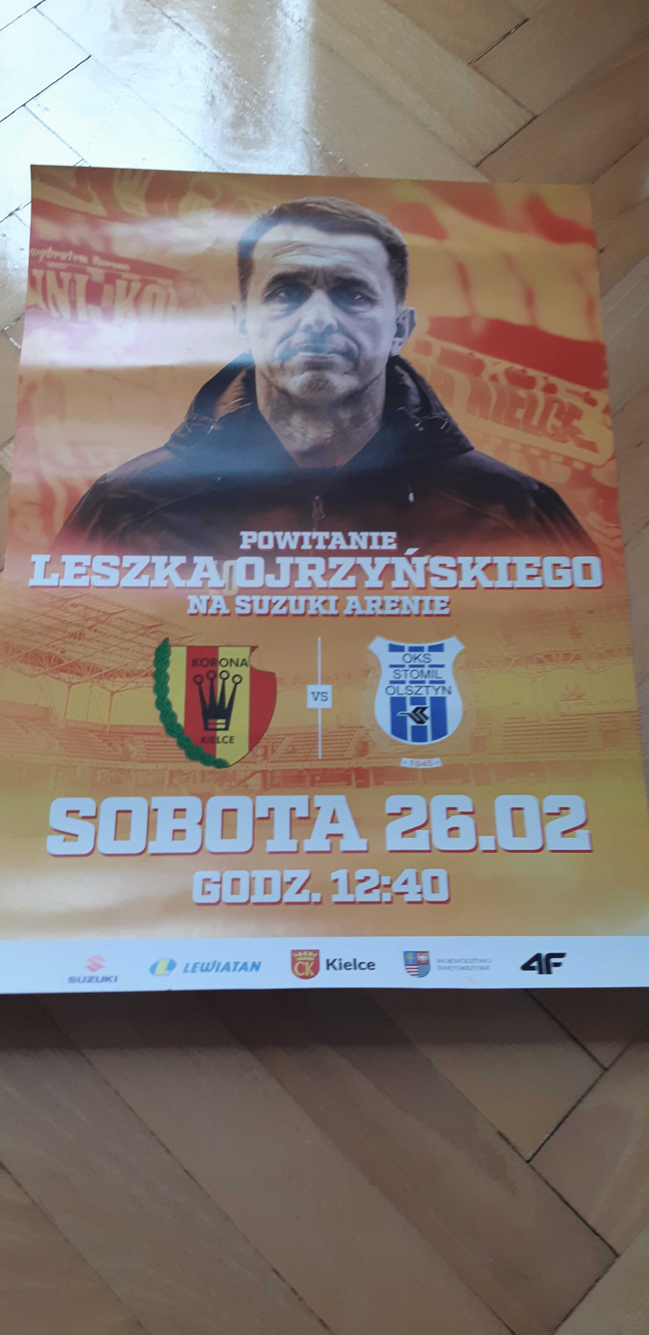 afisz Korona Kielce -Stomil Olsztyn 26.02.2022