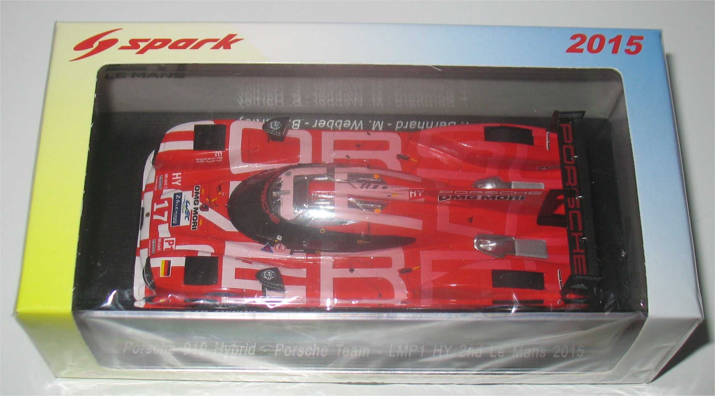 Spark - Porsche 919 Hybrid -2º Le Mans 2015- Bernhard, Webber, Hartley