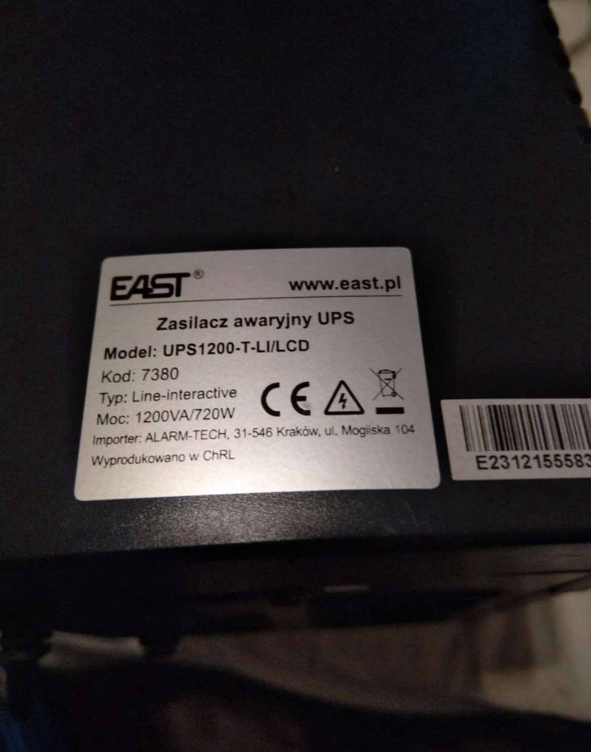UPS1200-T-LI/LCD-zasilacz awaryjny