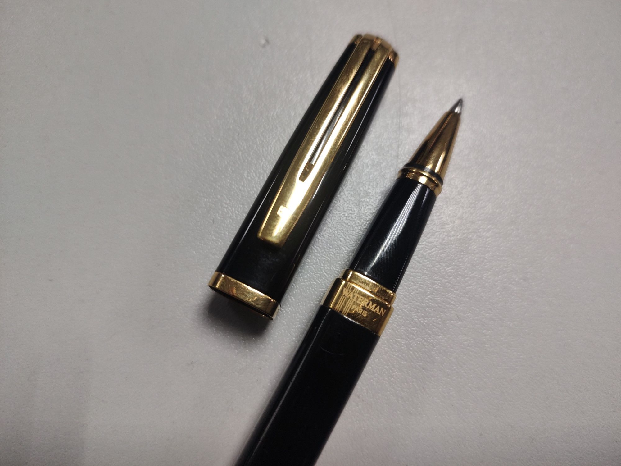 Ручка роллер Waterman EXCEPTION Slim Black GT RB 41 028