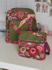 Conjunto mochila e lancheira