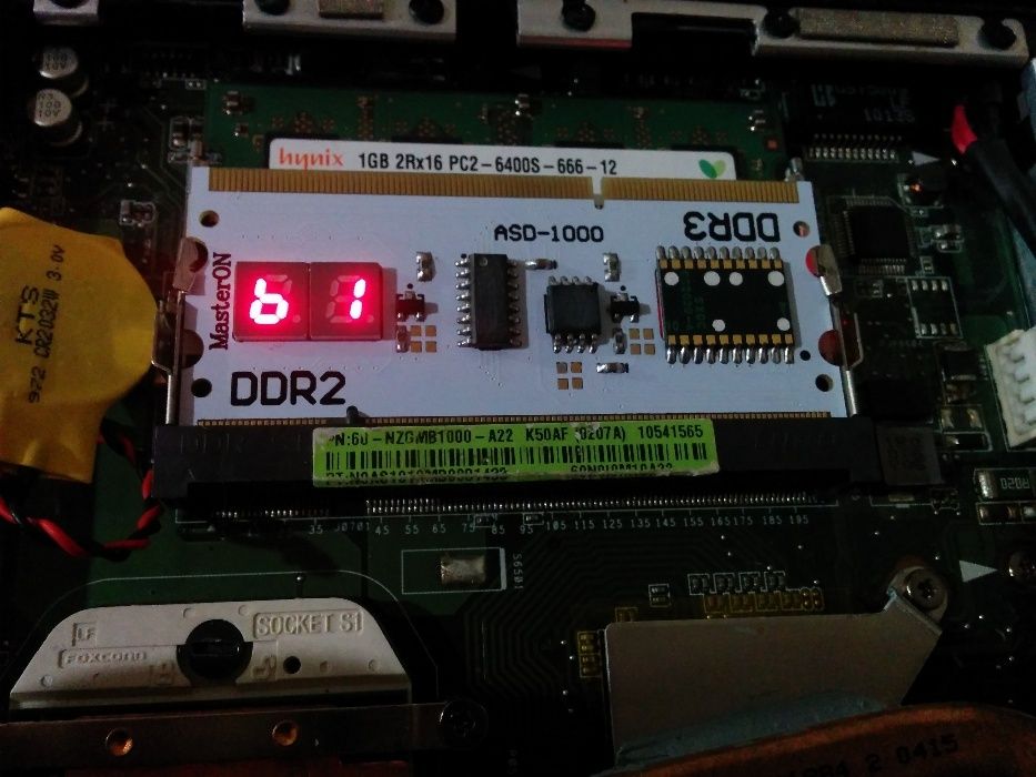 POST карта ASUS DDR2-DDR3 (ASD-1000) для ноутбуків