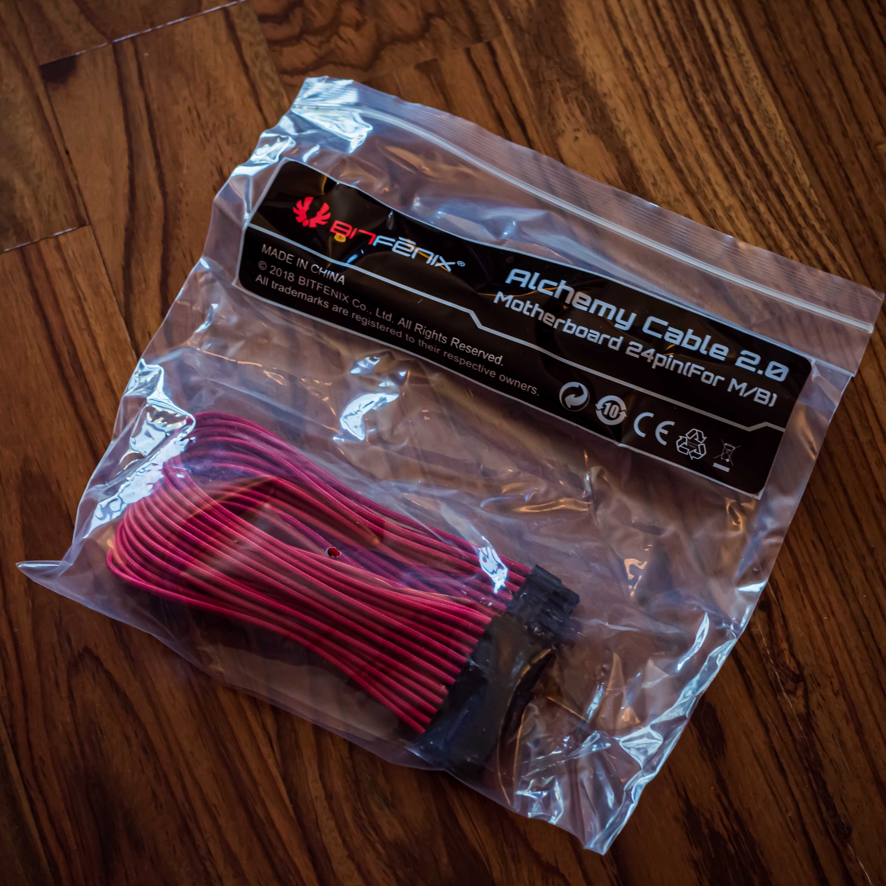 BitFenix Alchemy 2.0 PSU Cable Kit BQT-Series DPP Czerwone