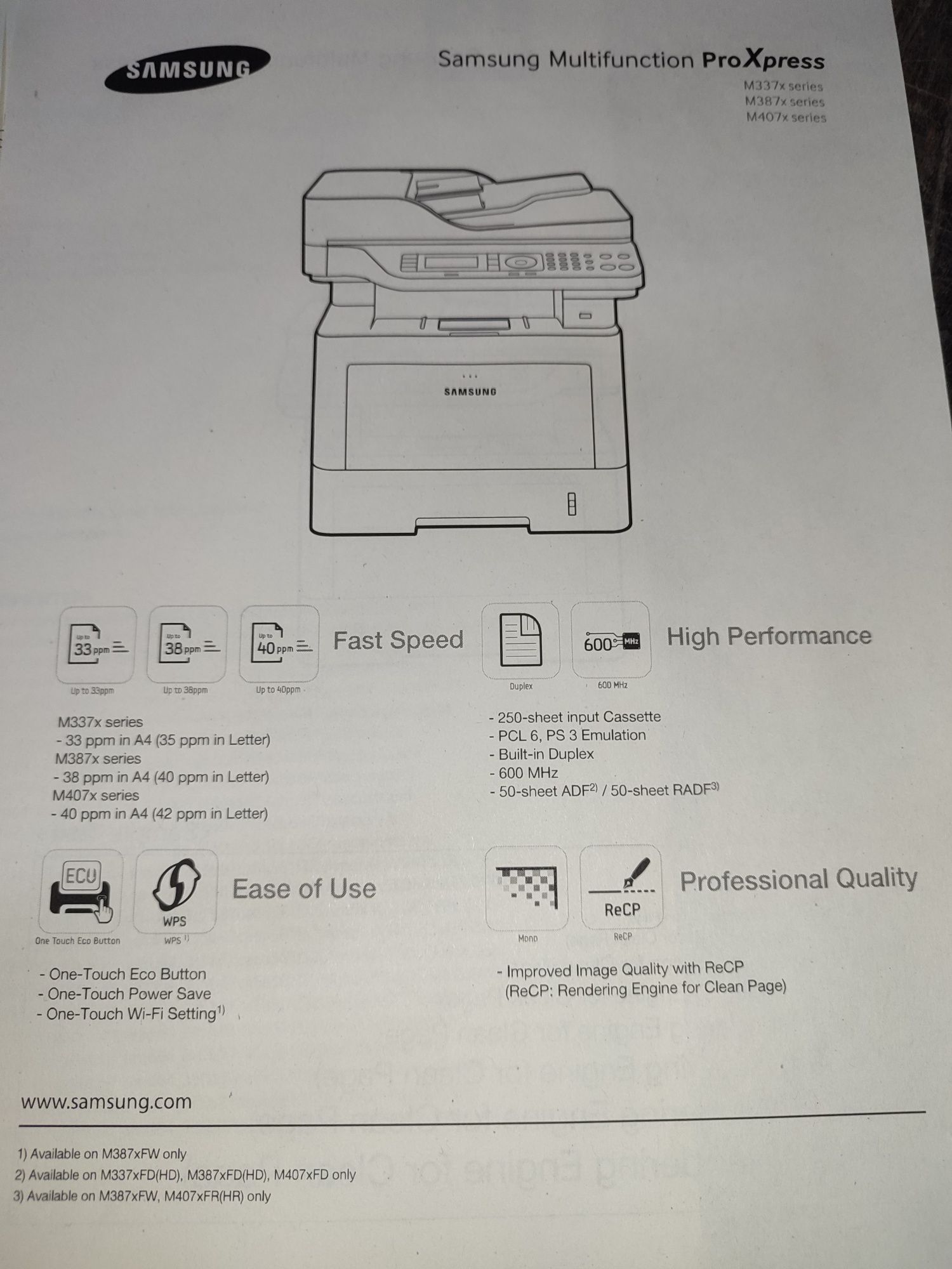 Принтер Samsung ProXpress M3870FD МФУ БФП все в одному сканер копір