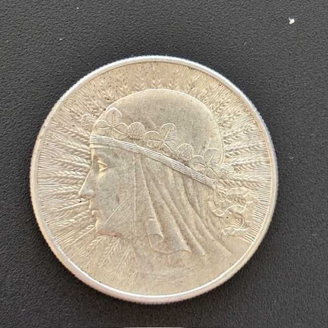 10 złotych głowa kobiety II RP 1932