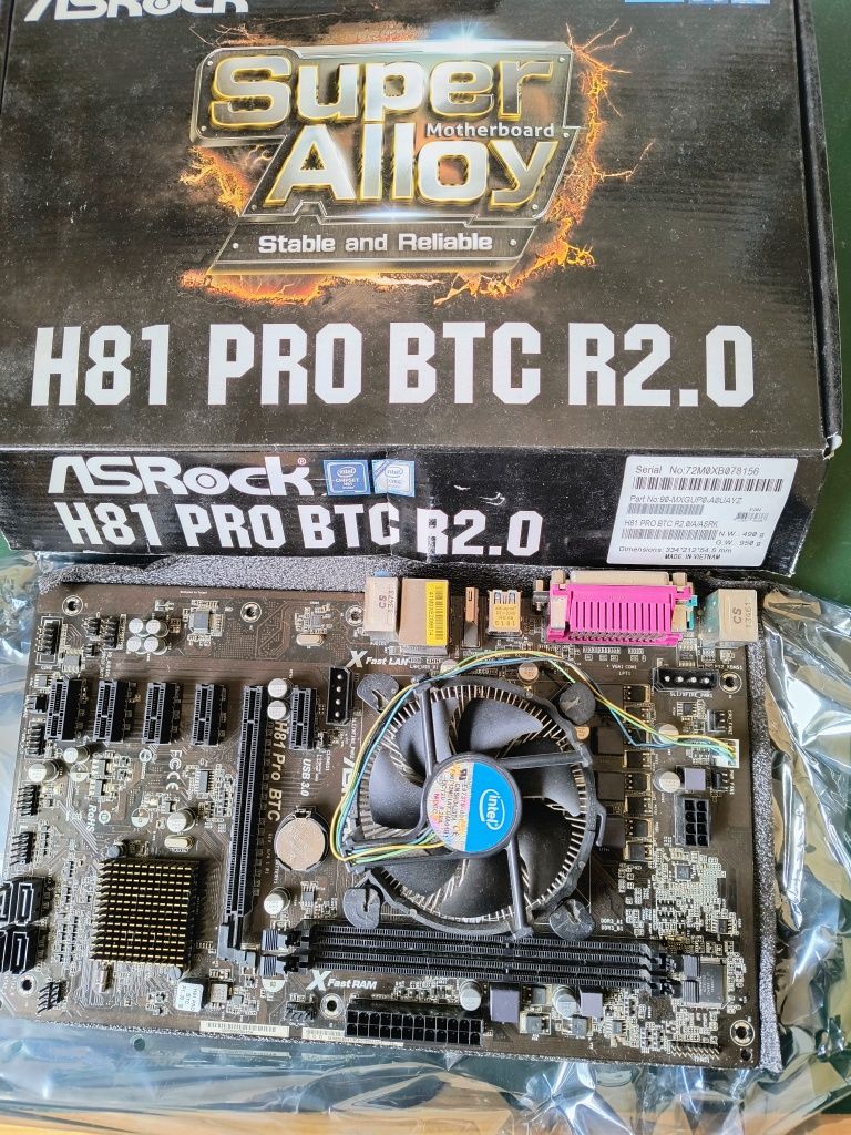 AsRock H81 PRO BTC R2.0 + procesor Intel Celeron