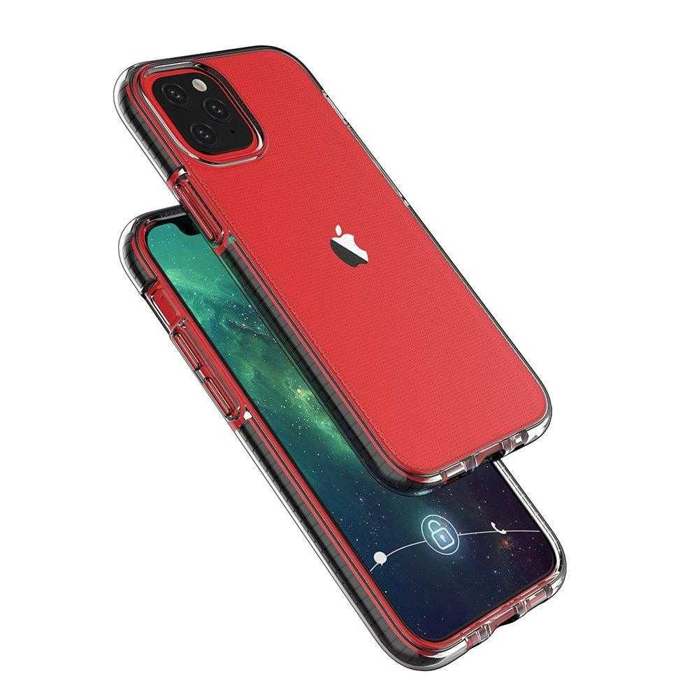 Spring Case pokrowiec żelowe etui z kolorową ramką do iPhone 13 żółty