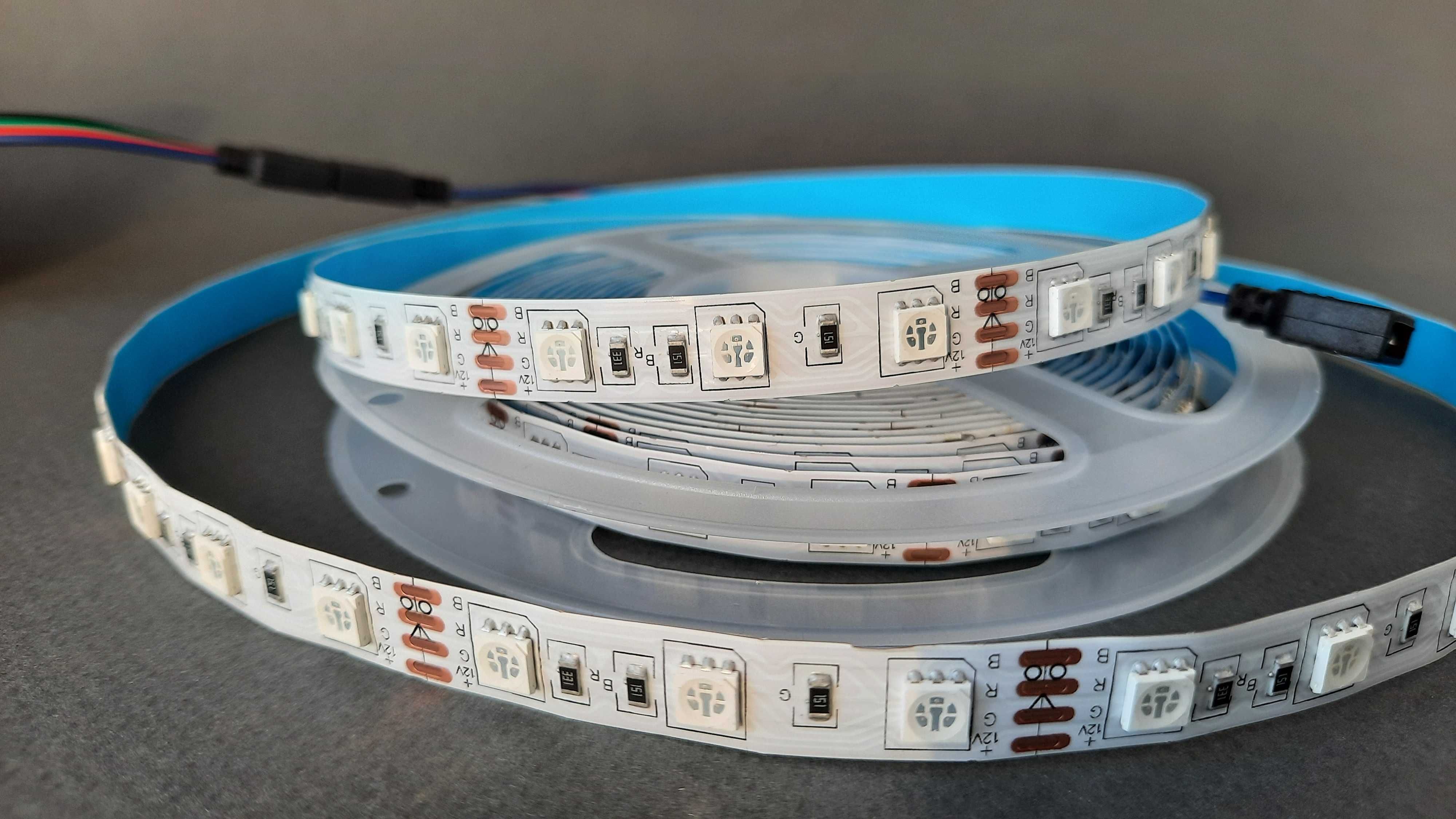 Полный комплект Светодиодной ленты 5м 5050 60д/м RGB LED Strip