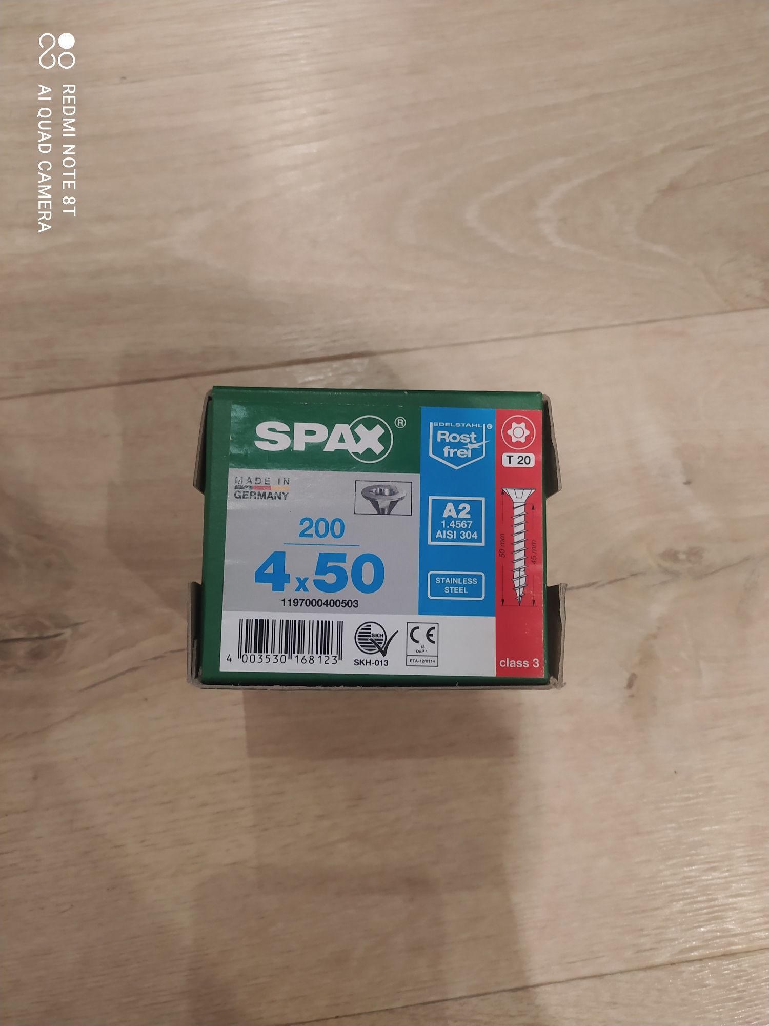 Wkręty Nierdzewne Spax 4x60 Stal A2 Op. 100 szt.