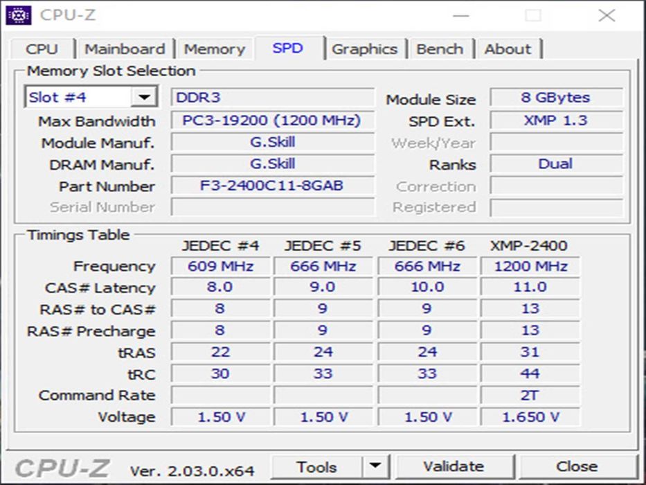 DDR3 8GB G.SkiLL ARes 2400 -Komputer