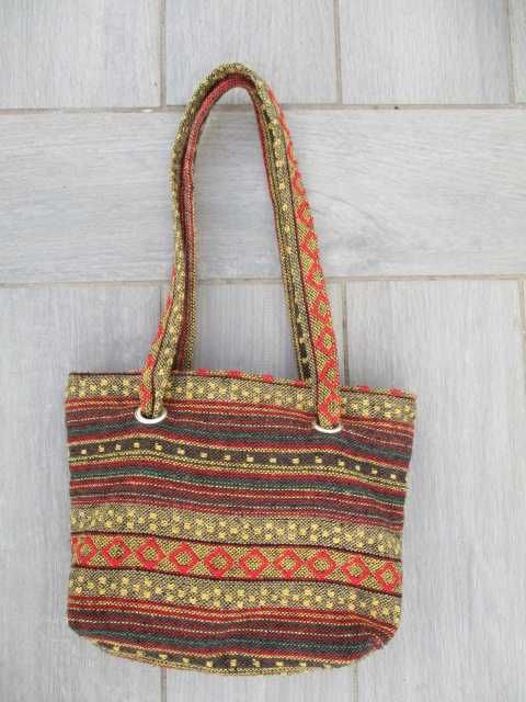 Mala étnica 28x20 cm, com alça