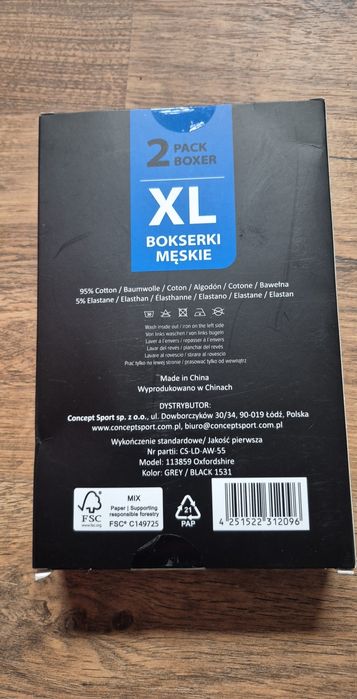 Lonsdale bokserki męskie 2 sztuki nowe XL