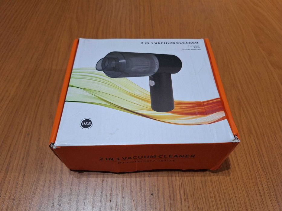 Aspirador Portátil 2 em 1 Potente - Ideal para Casa e Carro!