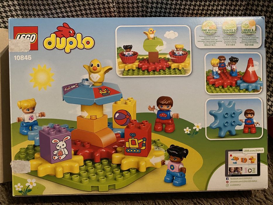 Zestaw klocki lego duplo 10845 wesołe miasteczko karuzela