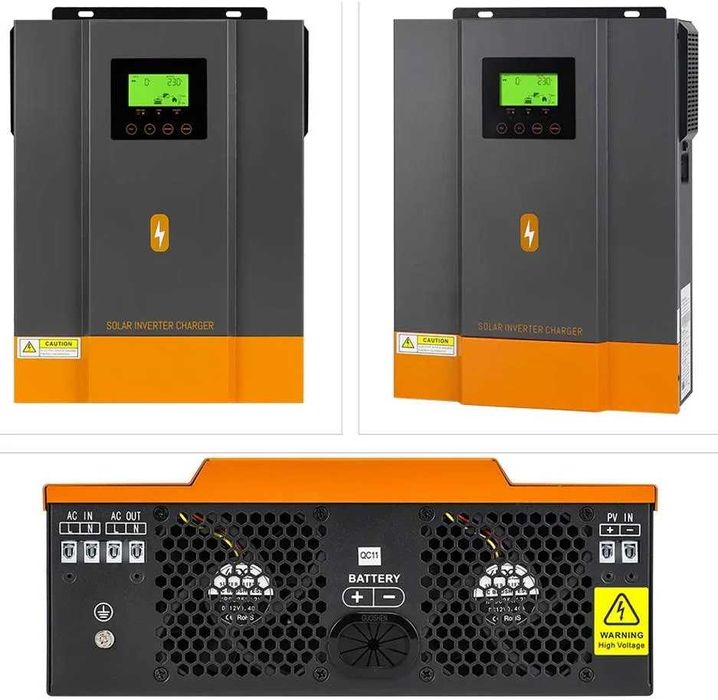 Наличие Гибридный инвертор PowMR 3.2кВт 24V-220V MPPT POV-HVM3.2H-24V