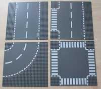 klocki LEGO CITY miasto zestaw 4 płytek ulica droga skrzyżowanie