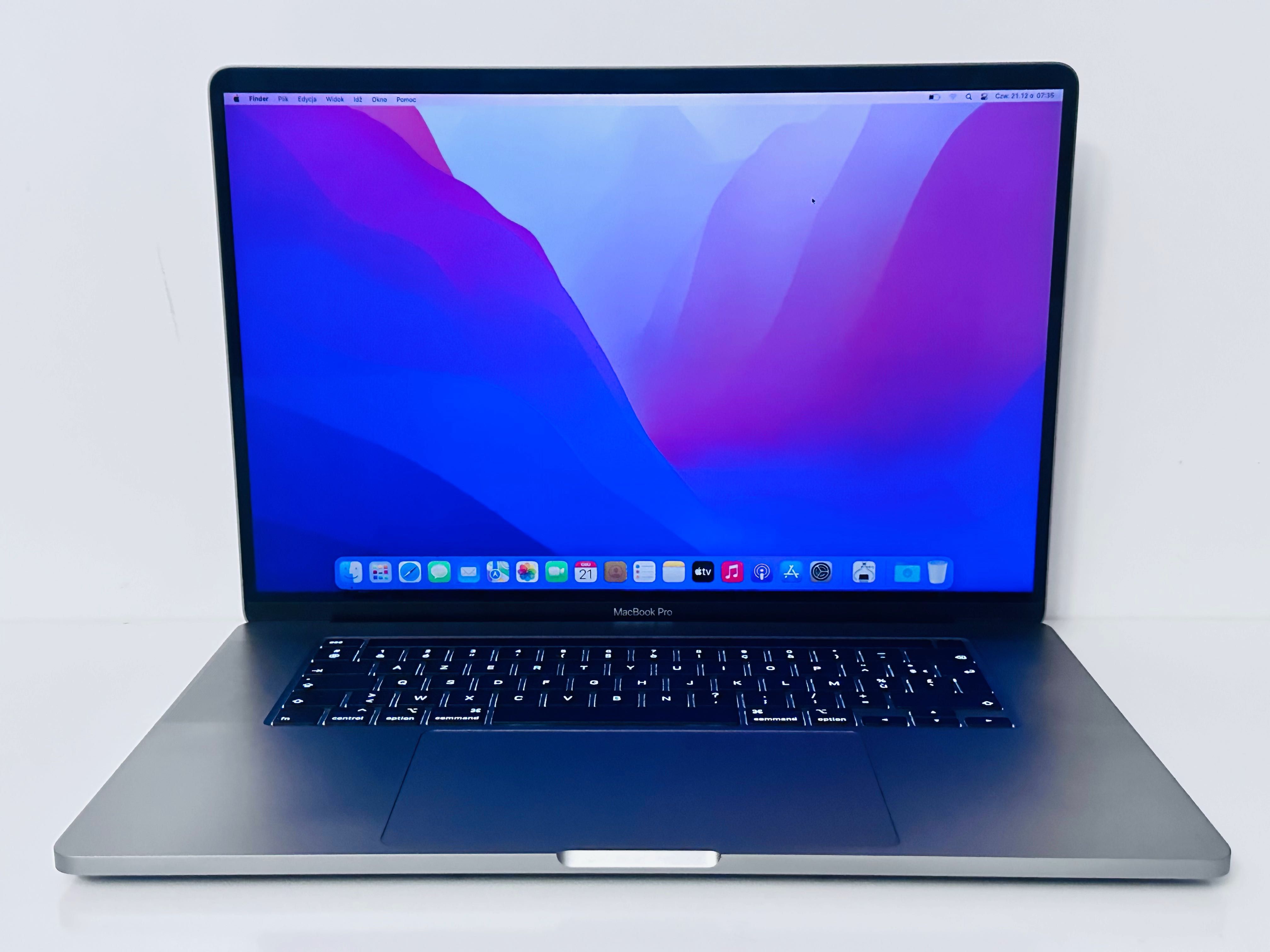 Apple MacBook Pro 16 2019 i9 16GB RAM 1TB SSD Space Gray Bez Blokad