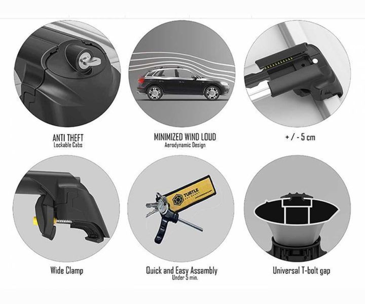 --Багажник на Рейлинги--НА ВСІ АВТО--TURTLE AIR 2--ПОЛЬША- -Туречина--