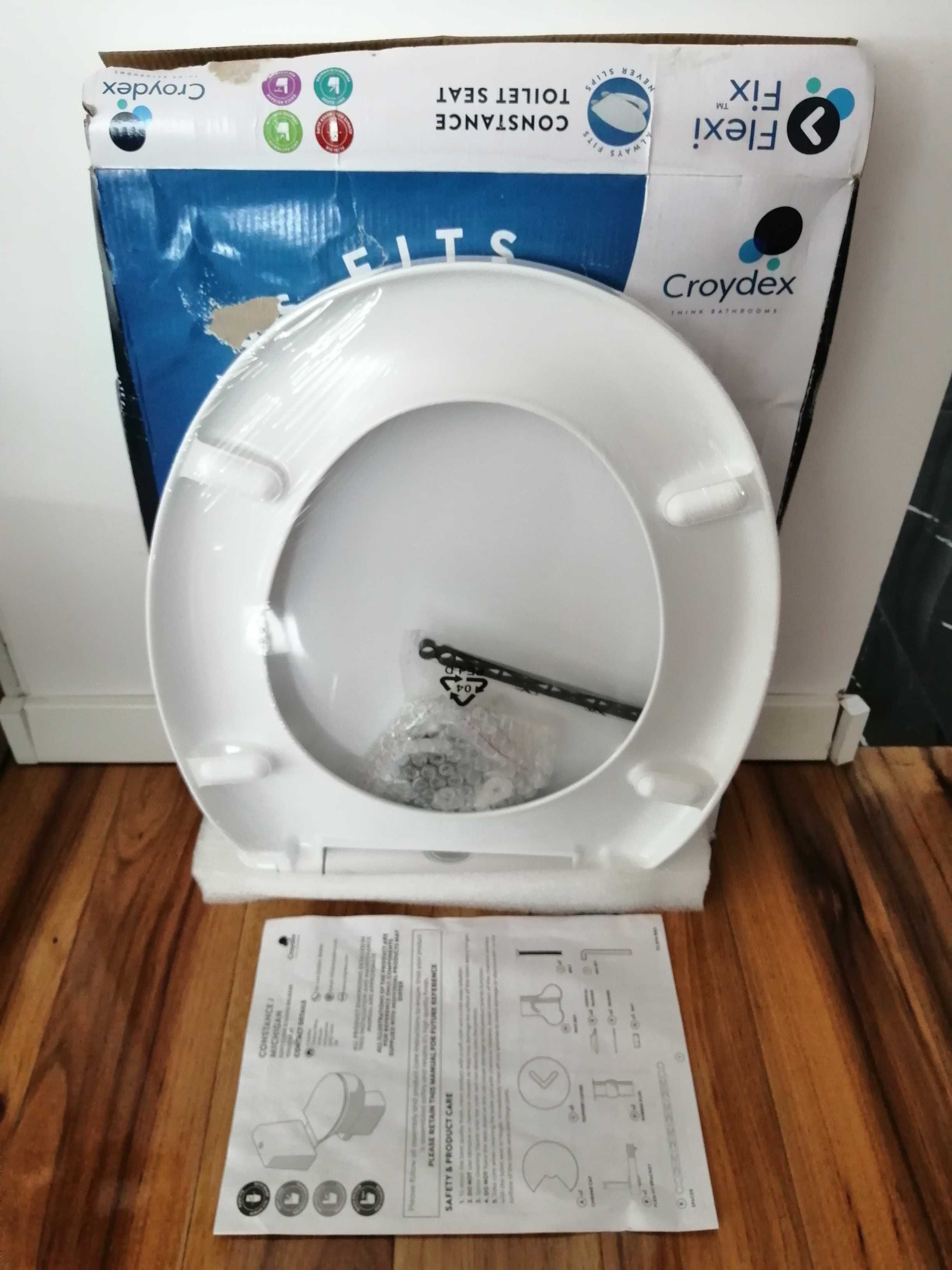 Biała deska sedesowa Croydex Constance Toilet Seat