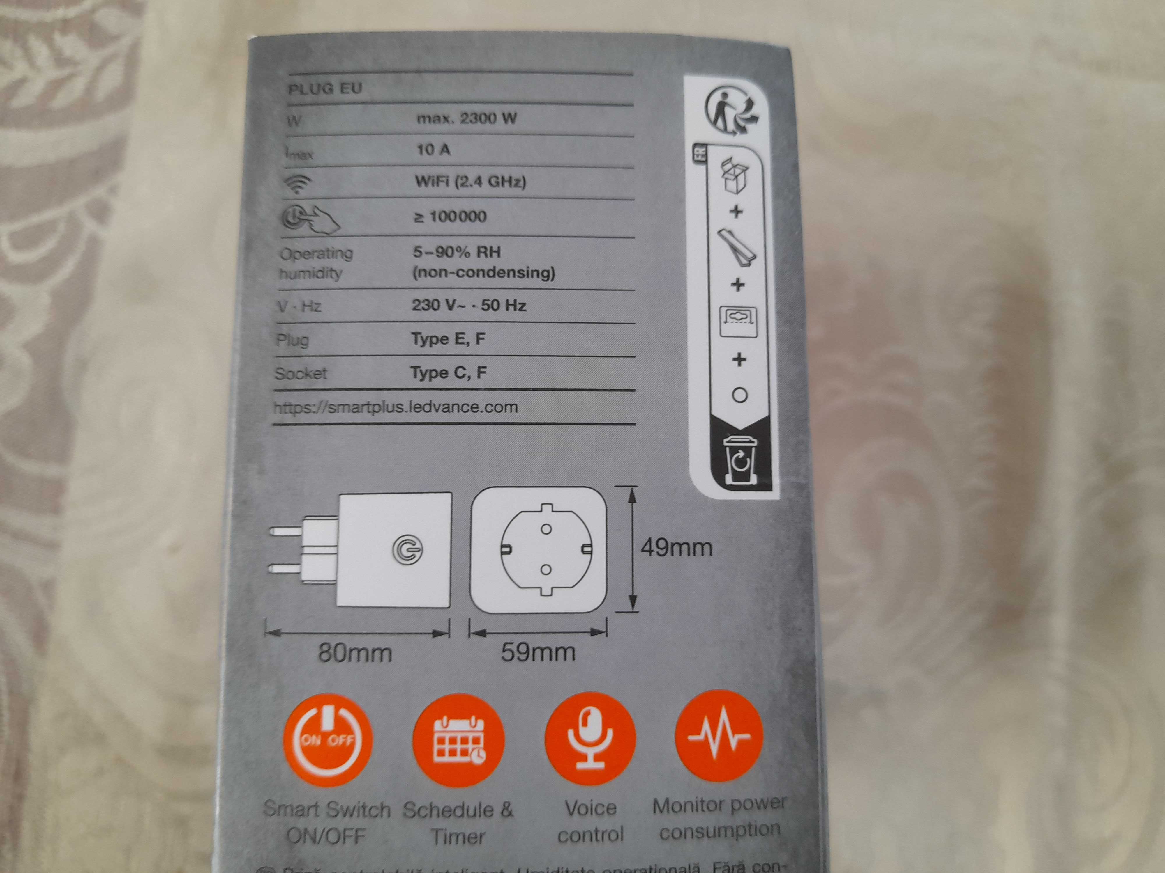 LEDVANCE SMART+ Przełączane gniazdko z WiFi