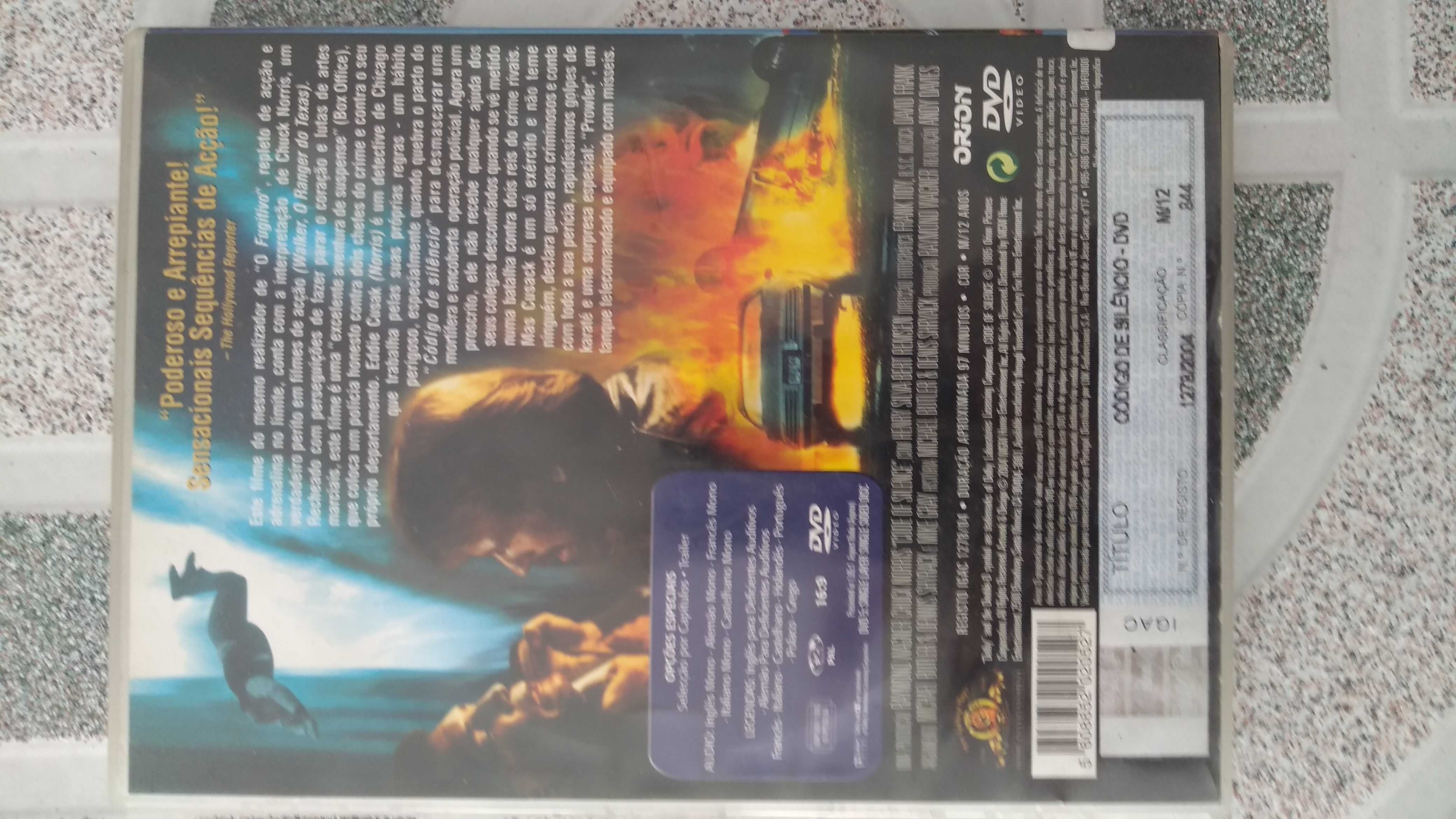 Vendo DVD código de silêncio Chuck Norris