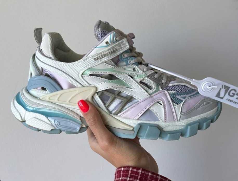 Унисекс кожаные кроссовки Balenciaga Track 2 кросівки баленсіага трек