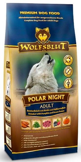 Karma bezzbożowa dla psów dorosłych - Wolfsblut Renifer i dynia 2kg