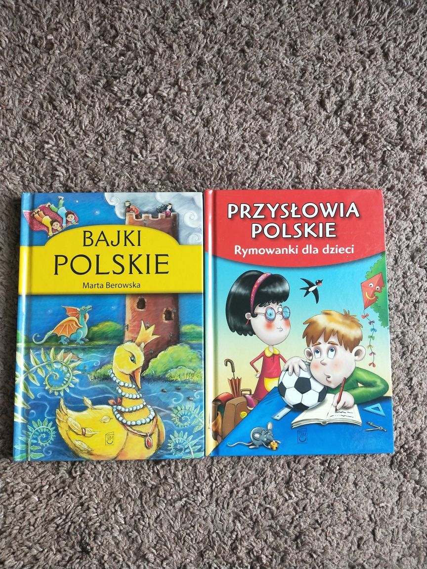 Bajki polskie i Przysłowia polskie 2 książki dla dzieci