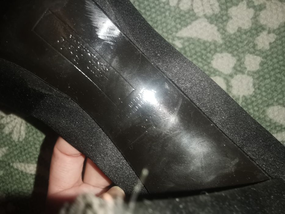 Sapatos cetim Zara pretos 37