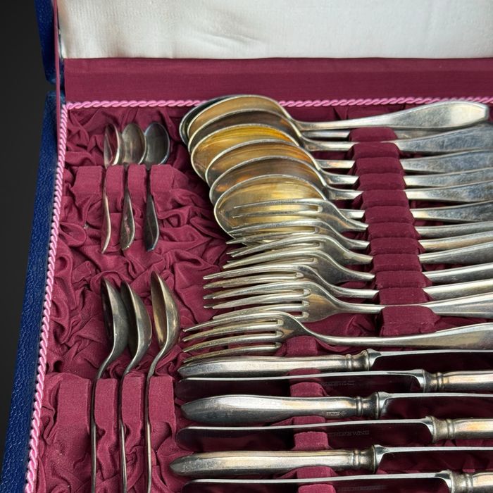 Sztućce platerowane WSW plater wzór poznański art deco b5/07198