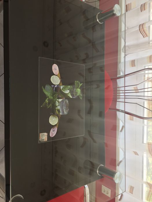 Склянний стіл/крісла