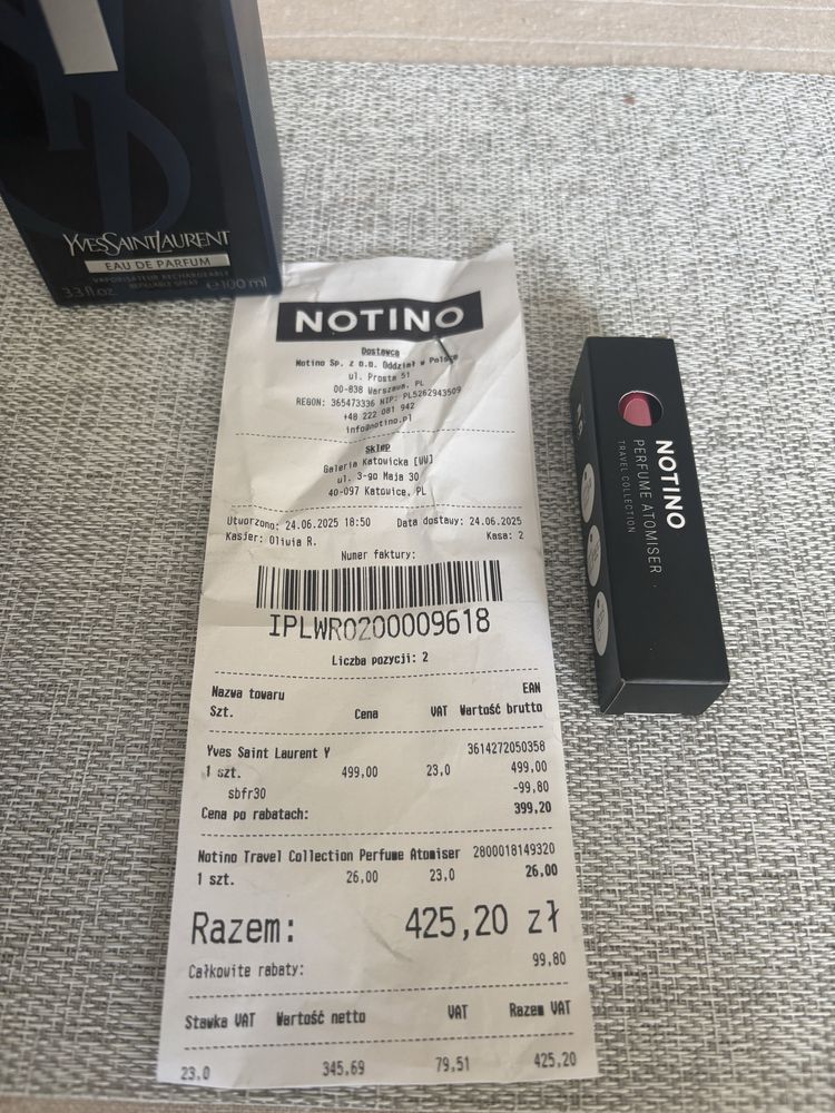 Perfumy YSL Y EDP 100ml