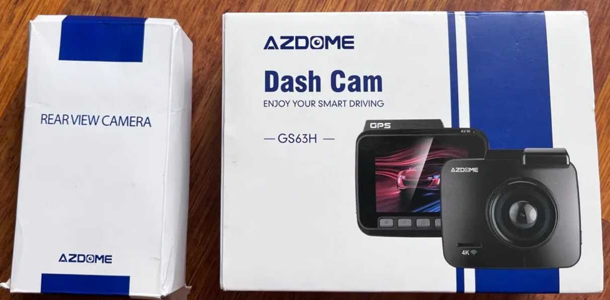 Видеорегистратор Azdome GS63H с доп - камерой заднего хода 4K Ultra HD