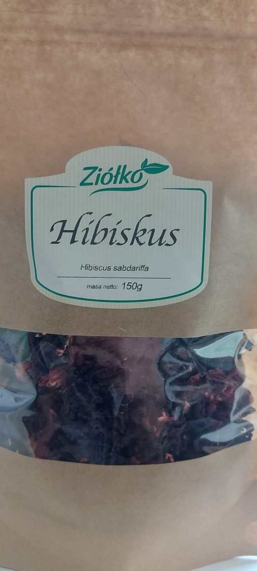 Hibiskus kwiat  150g obniża cholesterol, oczyszcza tętnice