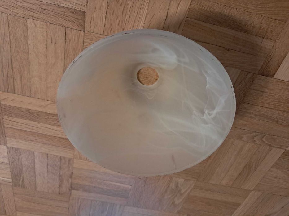 Klosz do lampy, żyrandola, oprawa 15cm szklany biały 2 szt