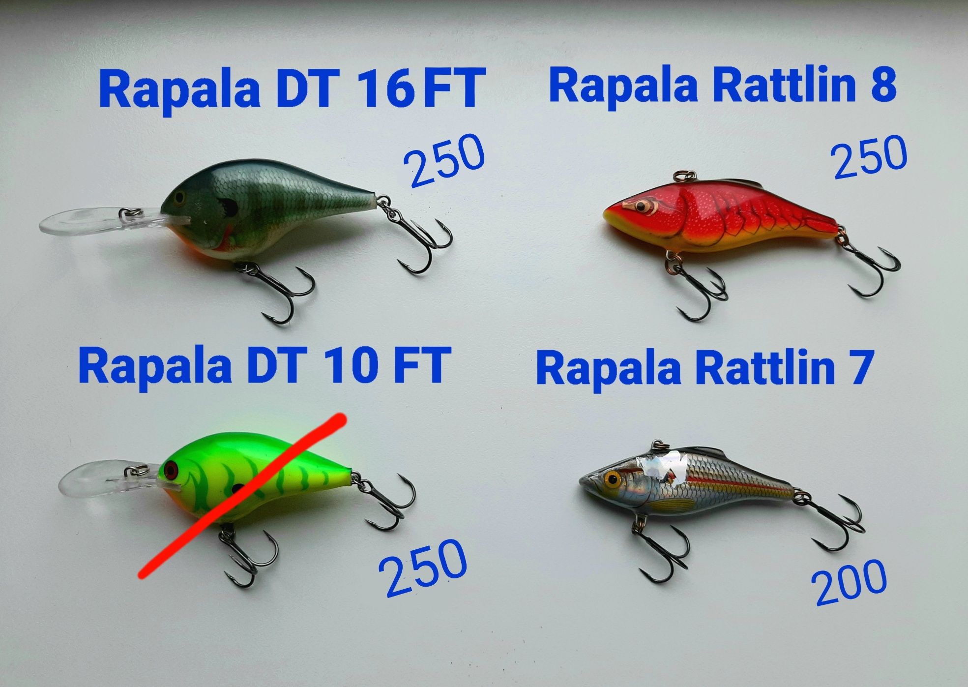 Воблери Rapala , YO-ZURI , Daiwa,  Salmo , Jaxon