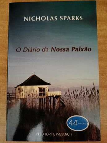Livro O diário da nossa paixão "The Notebook" - Nicholas Sparks