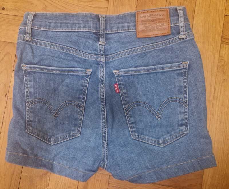 Shorty z wysokim stanem Jeans Levi's Premium rozmiar 26