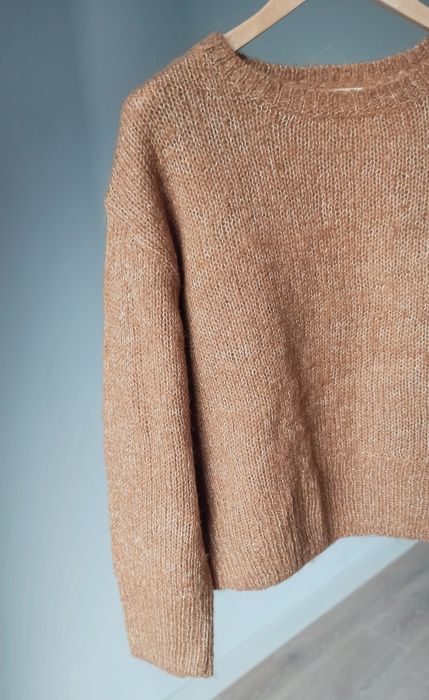 Wełniany sweter H&M oversize wełna alpaka