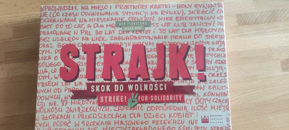 Strajk ! Skok do wolności. Gra planszowa Nowa!    od 12 +