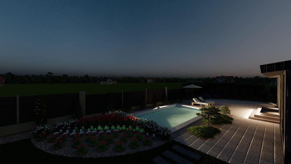 3D проектування ландшафтного дизайну візуалізація, проект