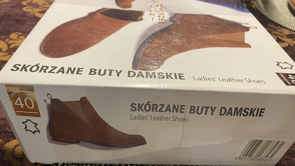 Buty damskie skórzane roz 40